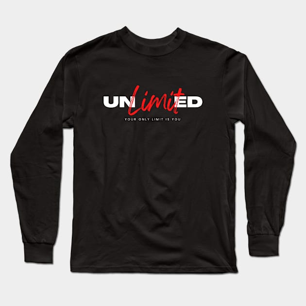 Unlimited Long Sleeve T-Shirt by Aphro art design 